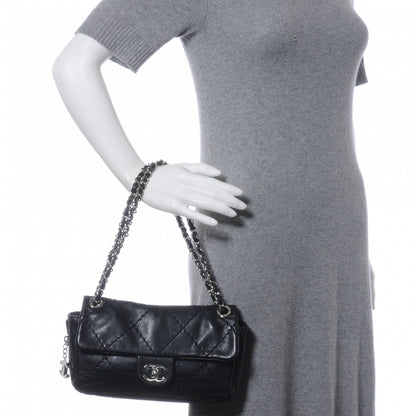 Chanel Calfskin Expandable Flap Black 2 of 8