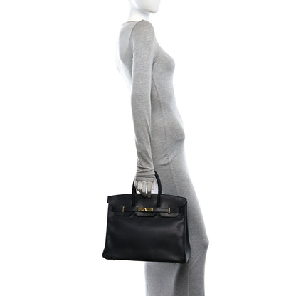 Hermes Vache Liegee  Birkin 35 Black 2 of 10
