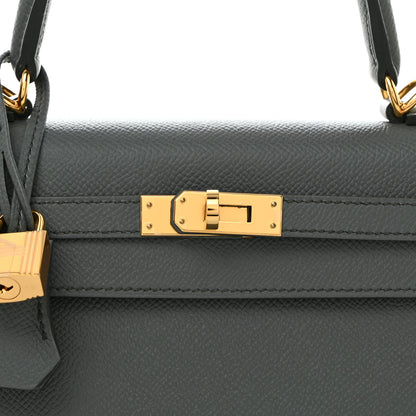 Hermes Epsom Kelly Sellier 25 Vert Amande 8 of 11