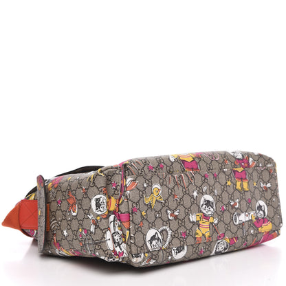 Gucci GG Supreme Monogram Space Cats Diaper Bag Orange 5 of 12