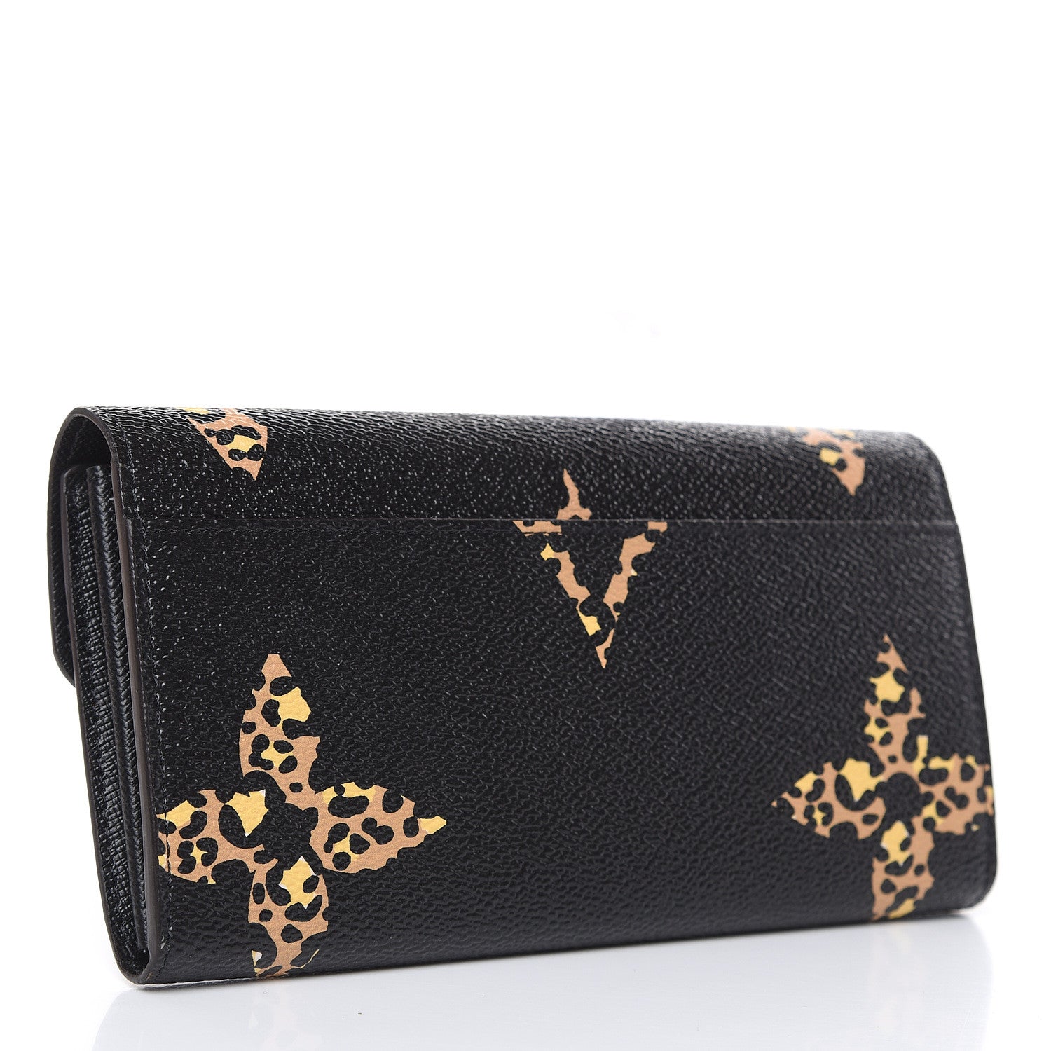 Louis Vuitton Monogram Giant Jungle Sarah Wallet Black 3 of 8