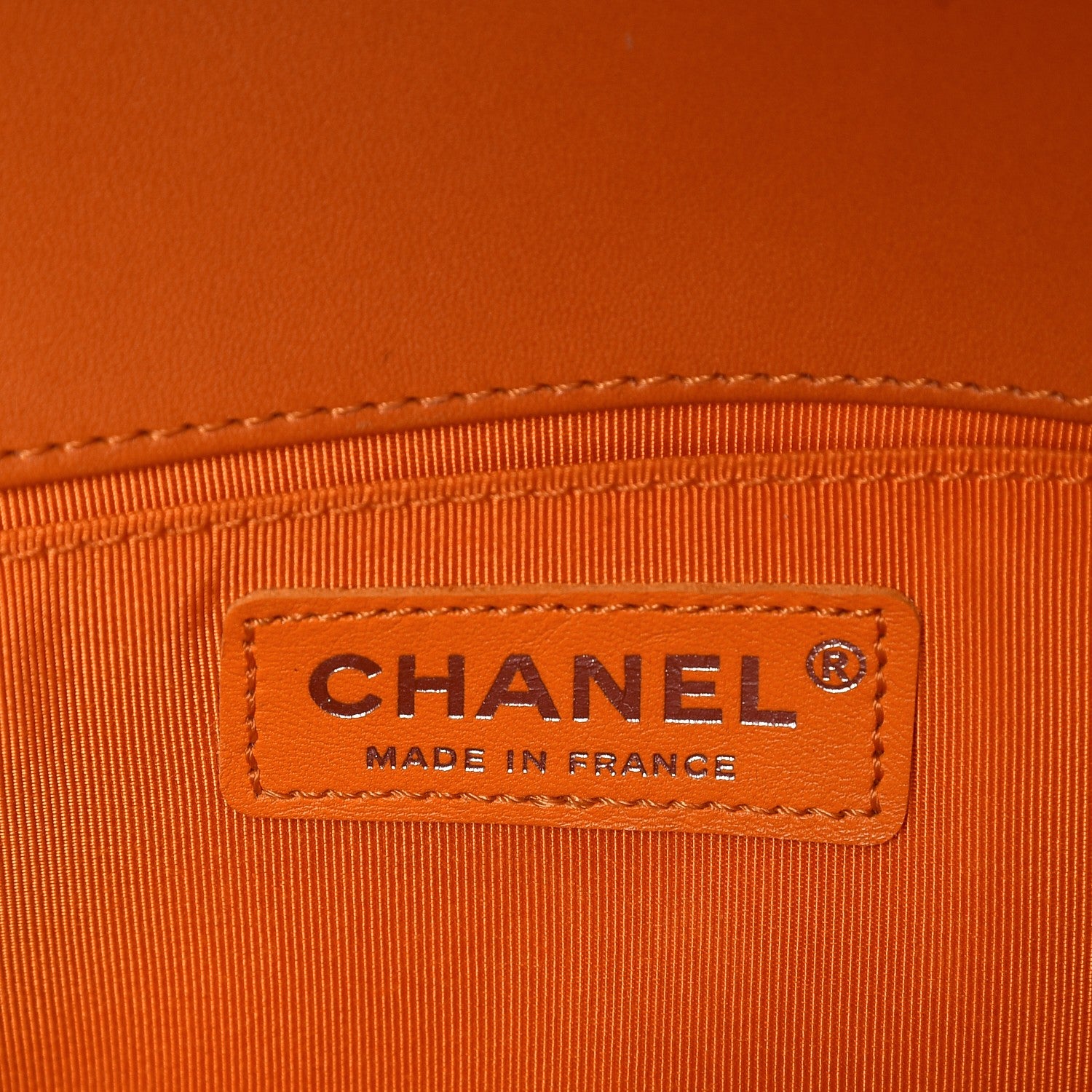 Chanel Lambskin Quilted Medium Boy Flap Orange 6 of 13