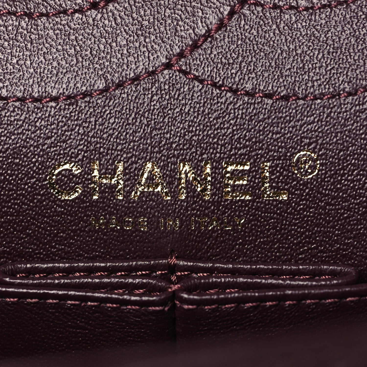Chanel Aged Calfskin Chevron Quilted 2.55 Reissue 226 Flap Burgundy 5 of 10