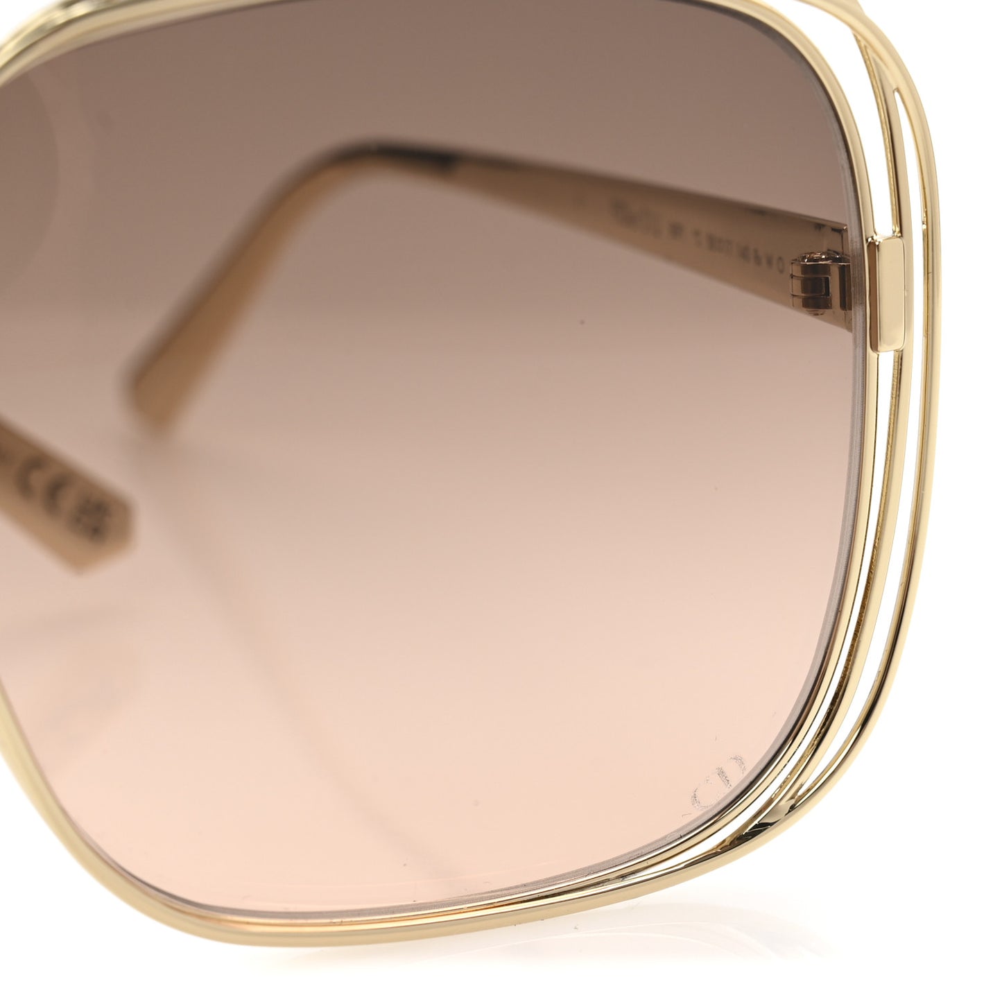 Metal FilDior S1U Square Sunglasses Gold
