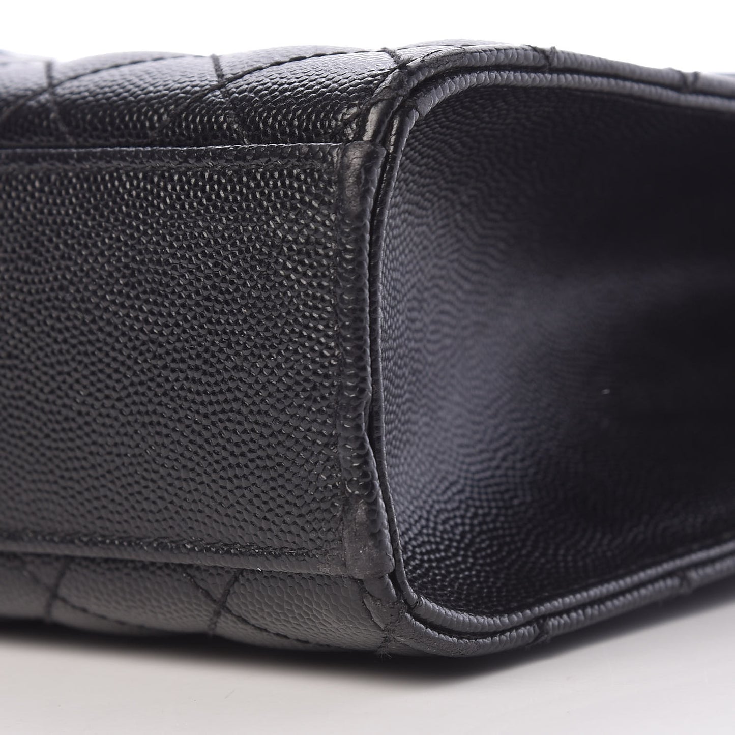 Grain De Poudre Large Tri-Quilt Monogram Satchel Black