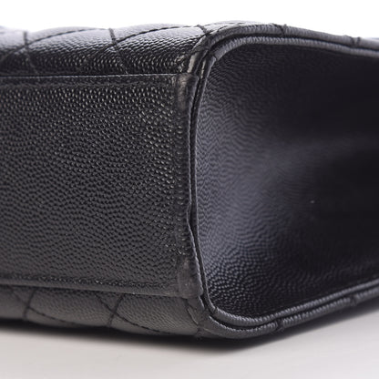 Saint Laurent Grain De Poudre Large Tri-Quilt Monogram Satchel Black 10 of 15