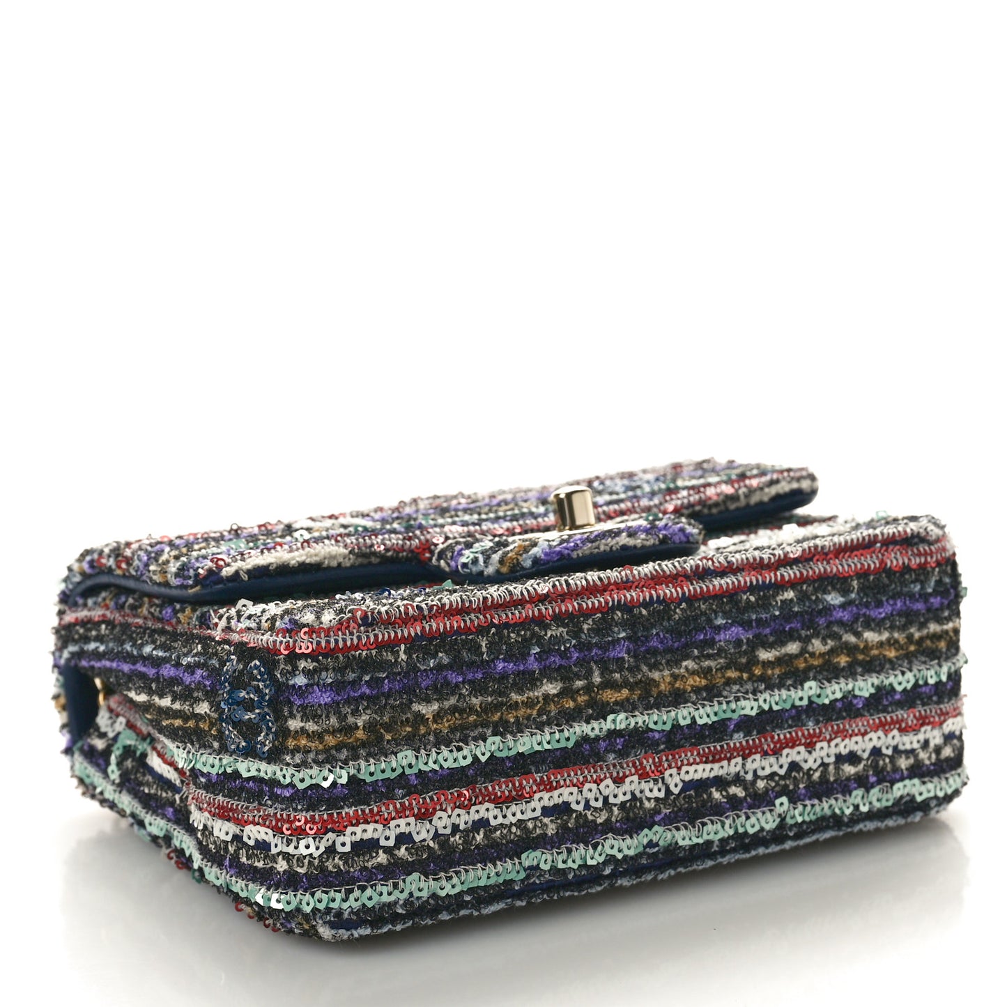 Mixed Fibers Sequin Quilted Mini Flap Multicolor