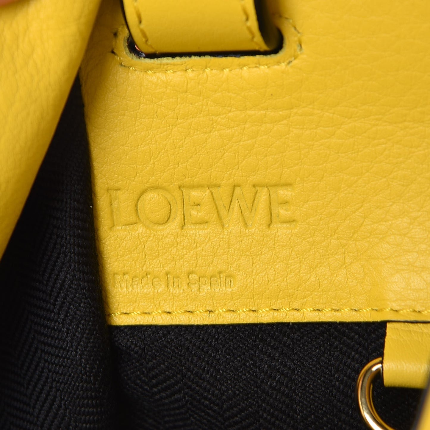 Calfskin Small Hammock Shoulder Bag Yellow