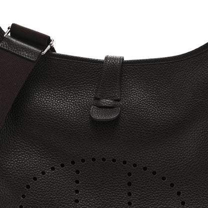Hermes Taurillon Clemence Evelyne III GM Cafe 8 of 10