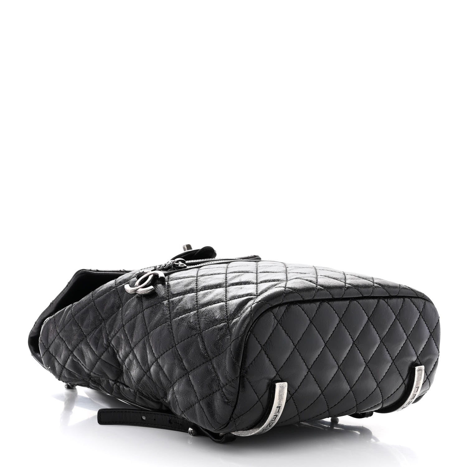 Chanel Glazed Calfskin Quilted Large Salzburg Backpack Black 5 of 12
