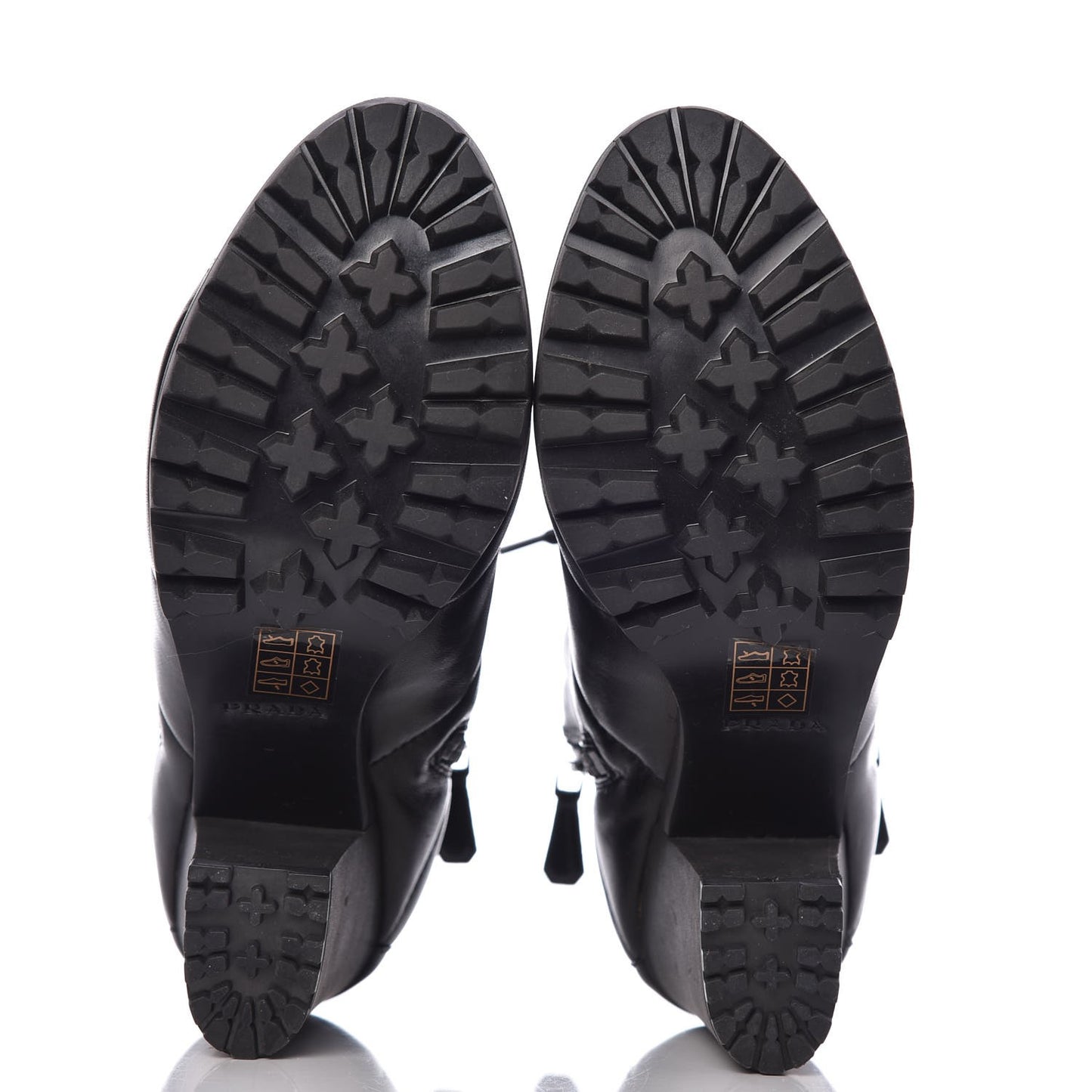 Nappa Lace Up Ankle Boots 38 Black