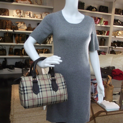 Burberry Haymarket Check Small Chester Bowling Bag 2 of 8