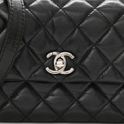 Chanel Aged Calfskin Quilted Mini Lady Pearly Flap Black 7 of 10