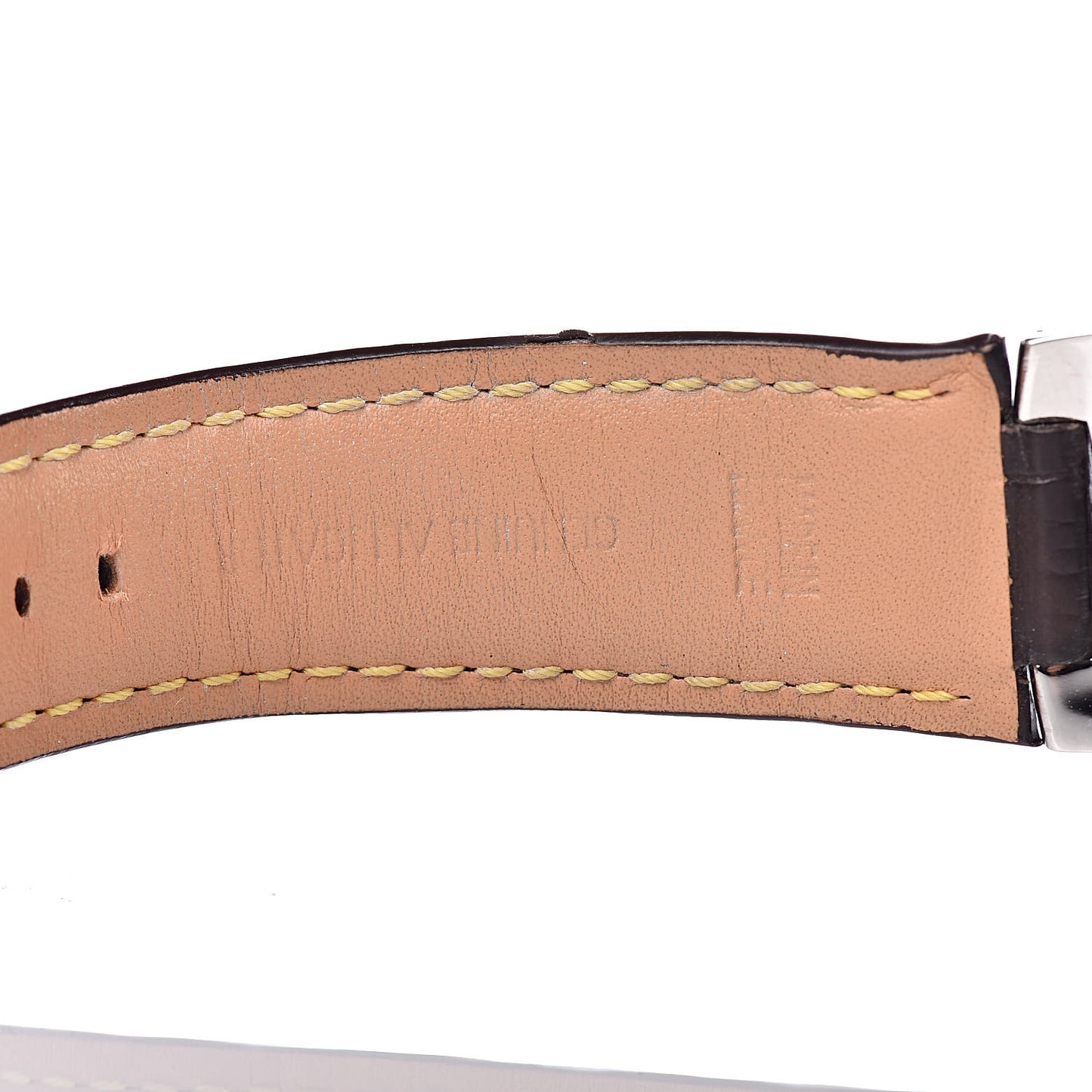 Stainless Steel Alligator 39mm Tambour GMT Automatic Watch Brown