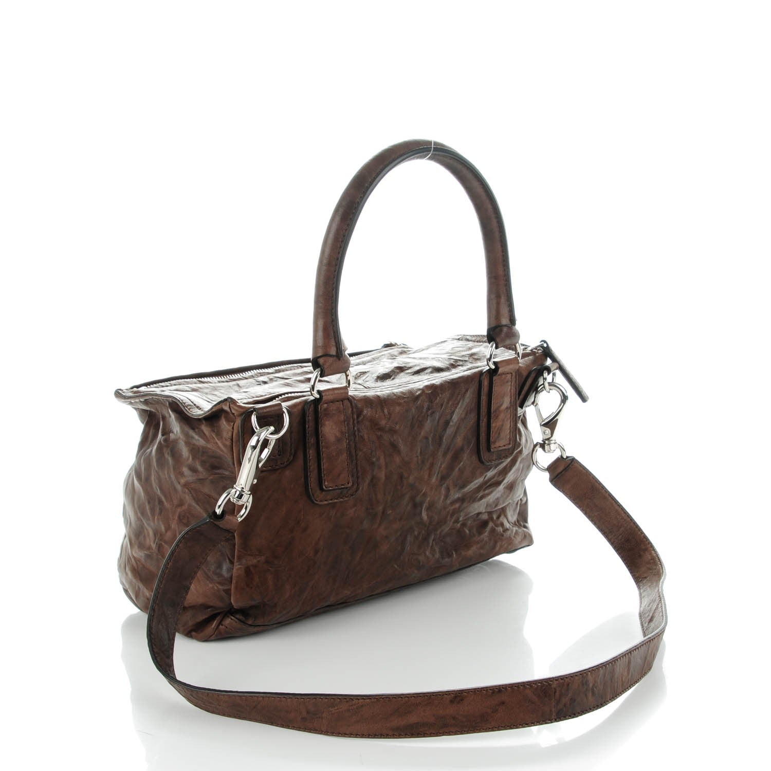 Givenchy Tumbled Sheepskin Medium Pandora Chocolate 3 of 7