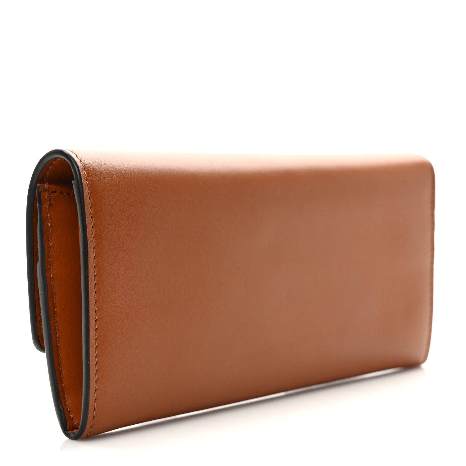 Fendi Vitello King Tamponato Logo Embossed Continental Wallet Cuoio 3 of 7