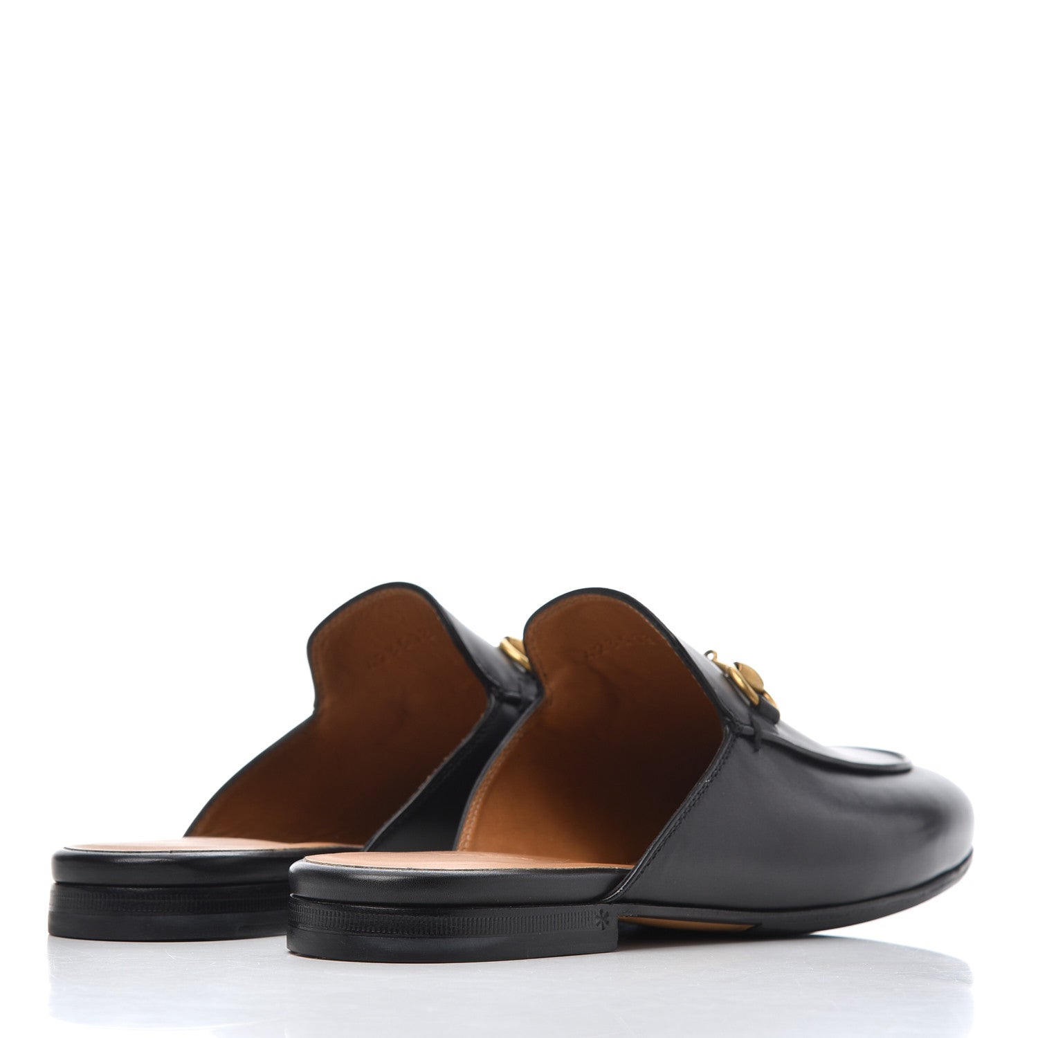 Gucci Calfskin Womens Princetown Slippers 37 Black 4 of 16