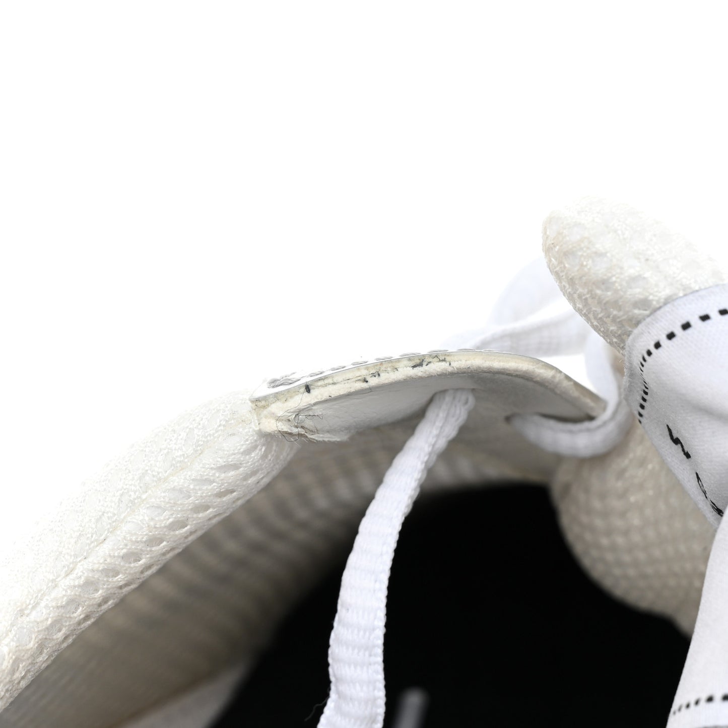 Fabric Laminated Calfskin Stretch CC Sneakers 39.5 White Silver