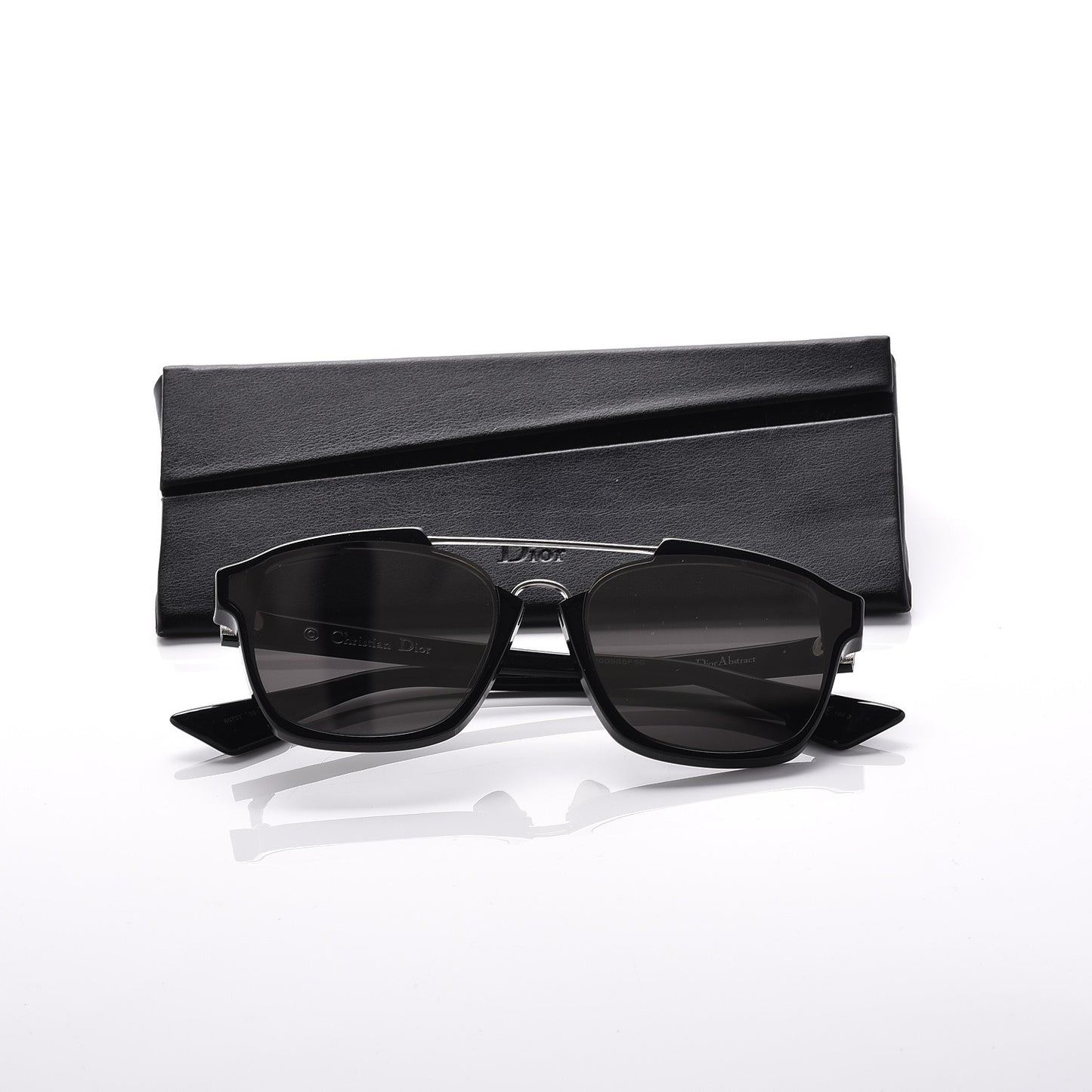 Abstract Square Mirrored Sunglasses Black