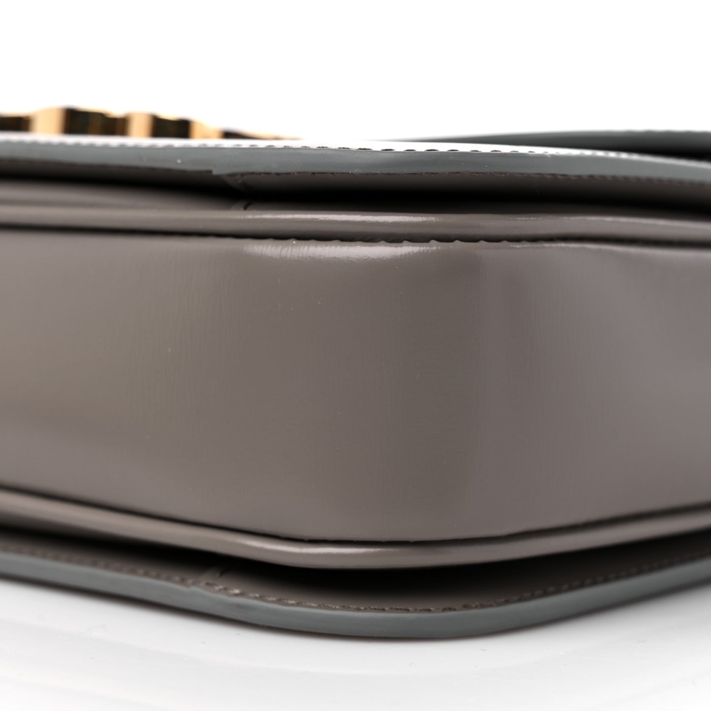 Shiny Calfskin Medium Triomphe Pebble