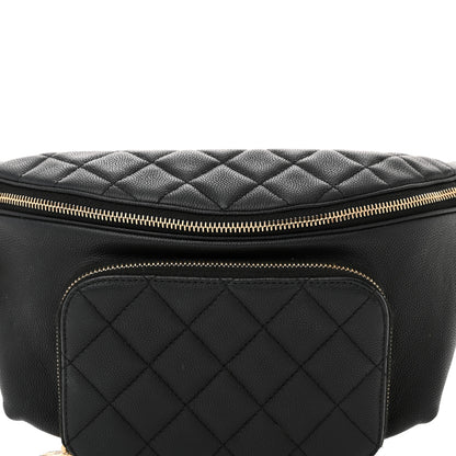 Chanel Caviar Quilted Business Affinity Waist Belt Bag Black 8 of 10