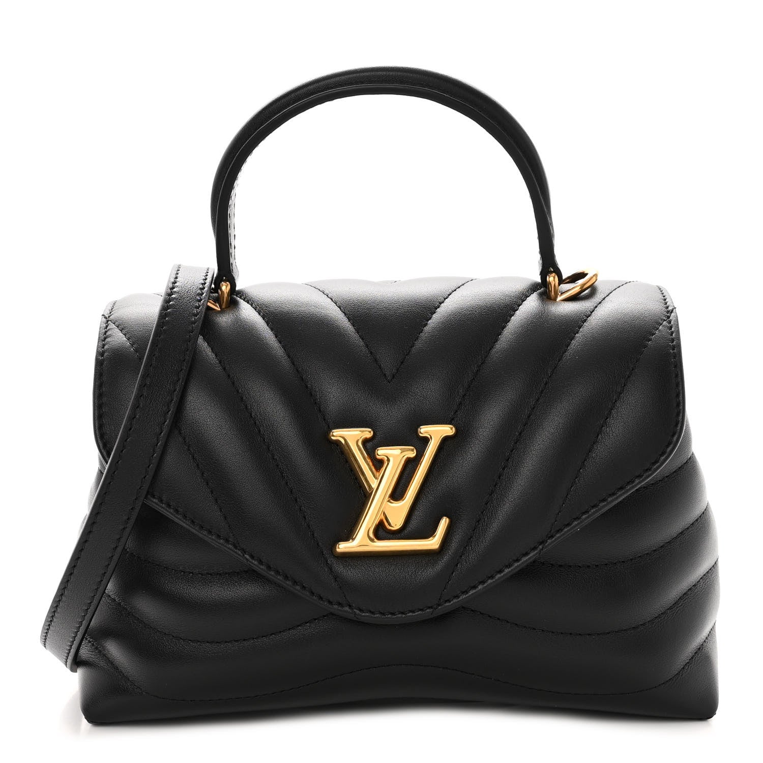 Louis Vuitton Calfskin Hold Me New Wave Black 1 of 11