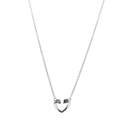 Tiffany Sterling Silver Paloma Picasso Tenderness Heart Pendant Necklace 1 of 5