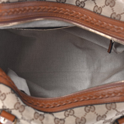 Gucci Monogram Small Brick Lane Boston Light Brown 4 of 8