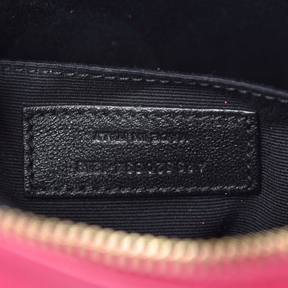 Saint Laurent Calfskin Matelasse Monogram Lou Camera Bag Bright Pink 7 of 12