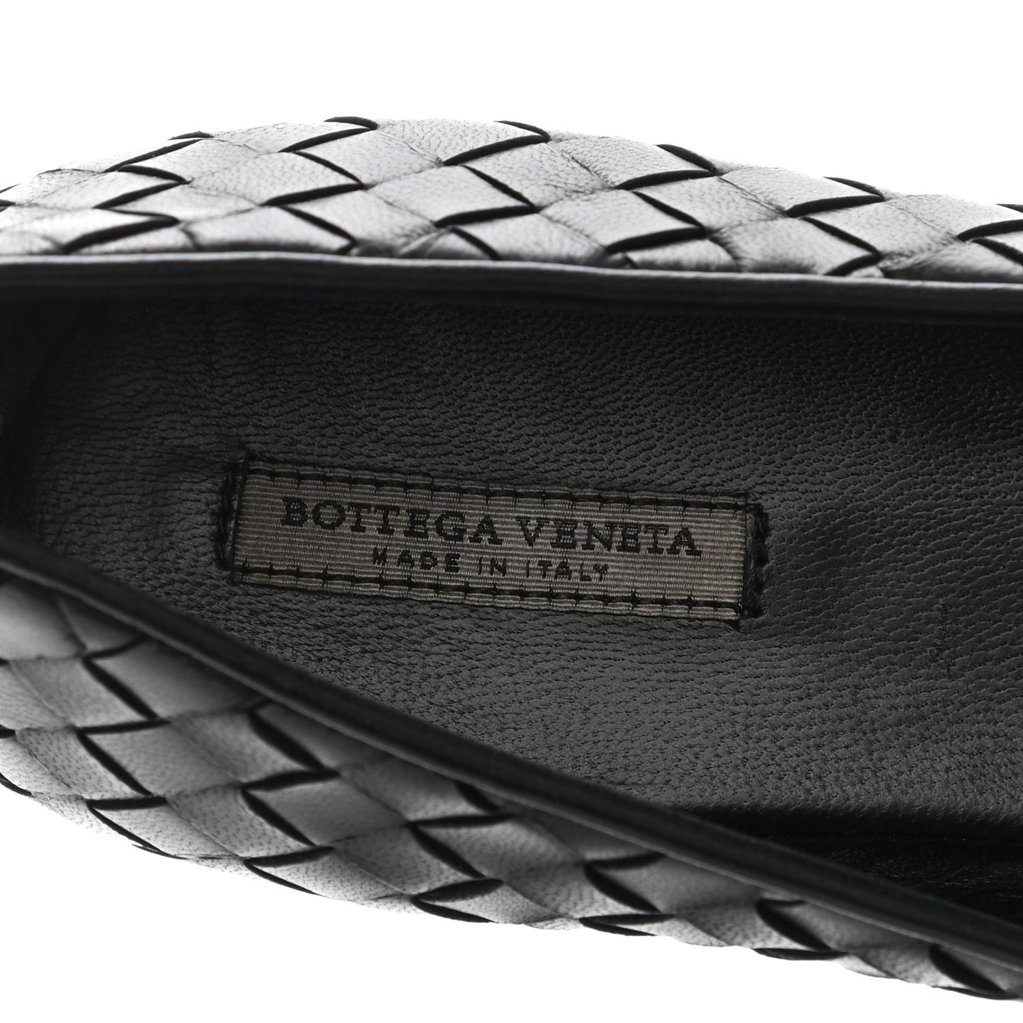 Nappa Intrecciato Flats 36.5 Black