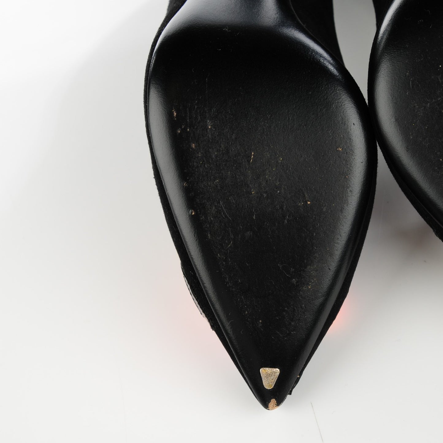 Suede Monogram Roses Pumps 38 Black