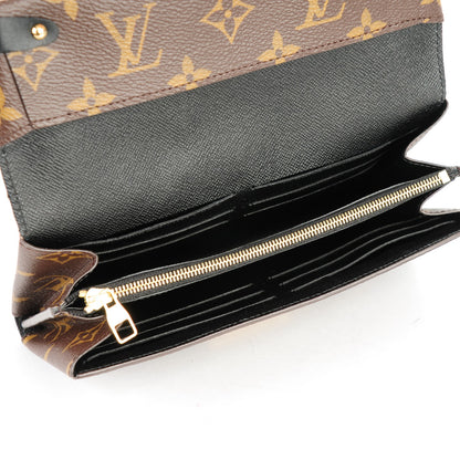 Louis Vuitton Monogram Triangle Wallet Black 6 of 7
