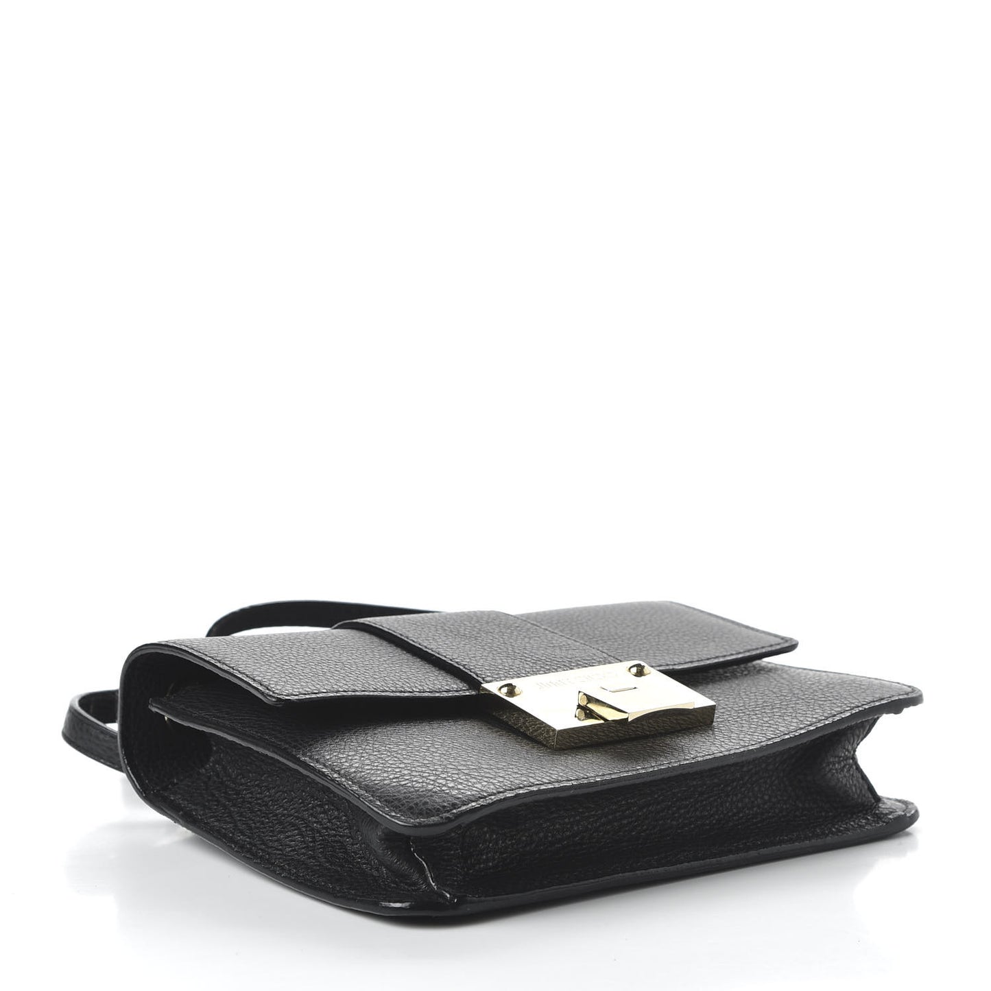 Grainy Pebbled Rebel Crossbody Bag Black