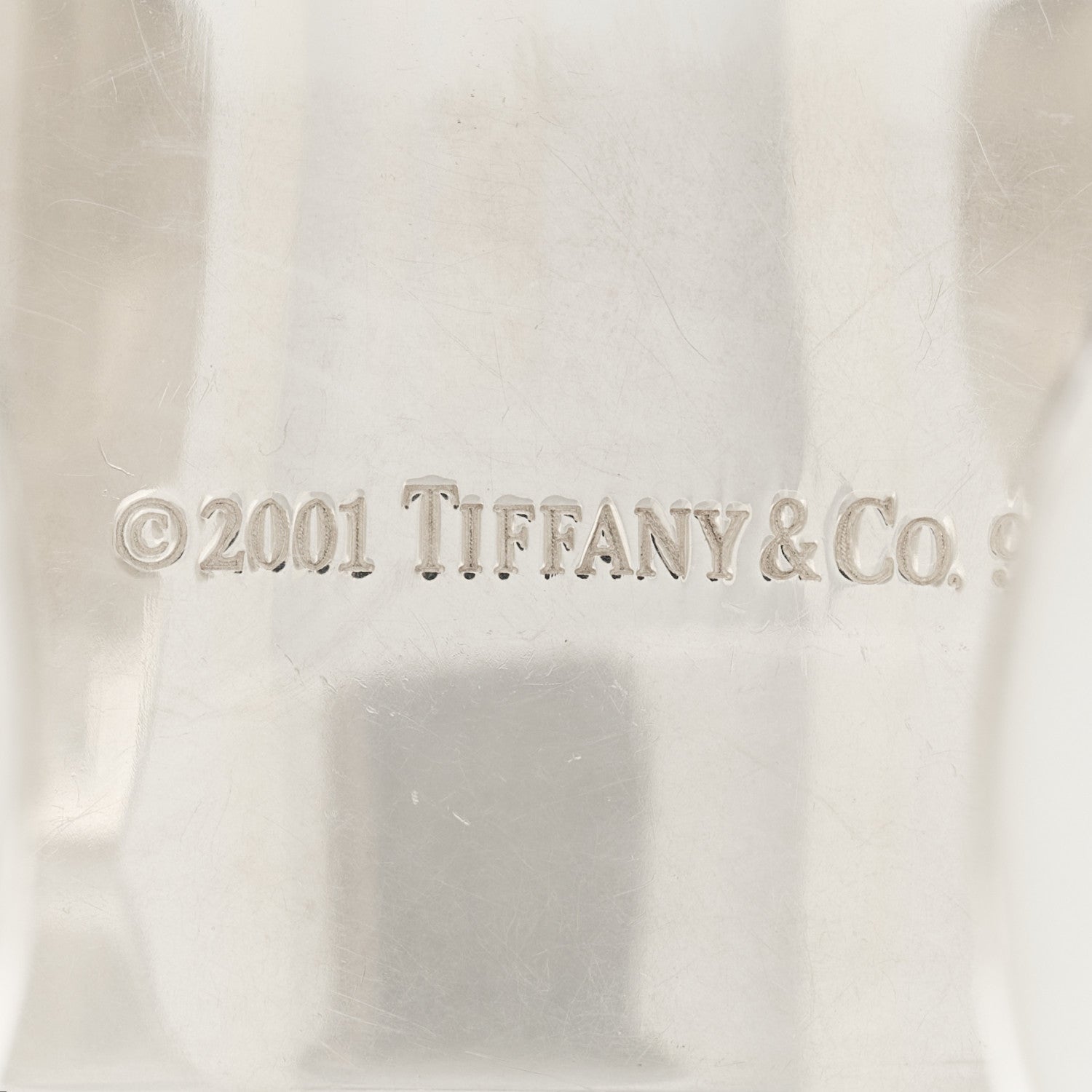 Tiffany Sterling Silver Wide 1837 Cuff Bracelet 3 of 4
