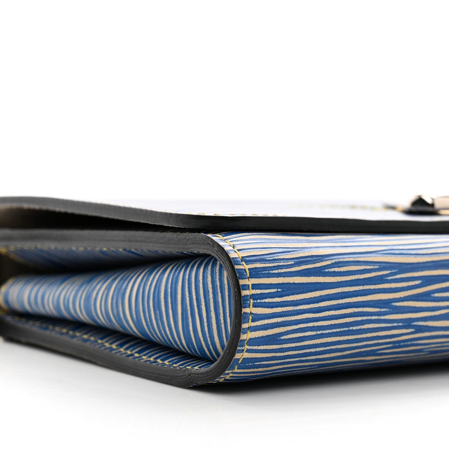 Epi Twist Chain Wallet Denim Light