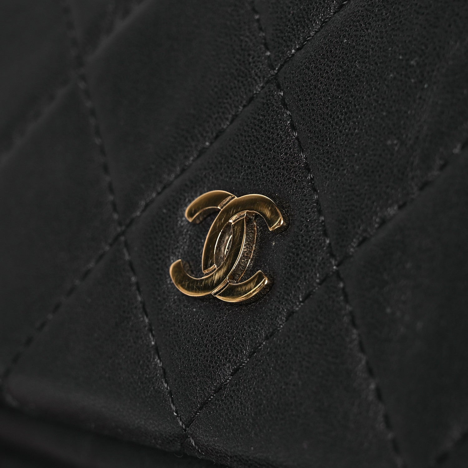 Chanel Lambskin Quilted CC Beauty Clutch Black 10 of 15