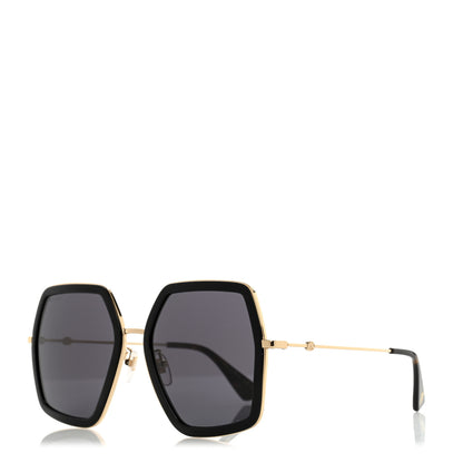 Gucci Acetate Oversize Square Frame GG0106S Sunglasses Black 1 of 7