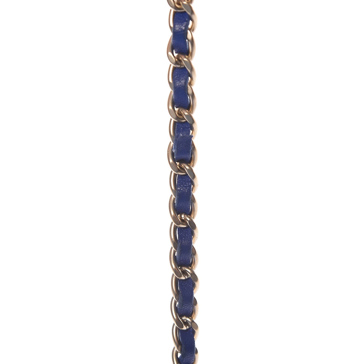 Chanel Lambskin Quilted Wallet On Chain WOC Blue Fonce 12 of 13