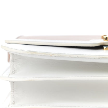 Burberry Smooth Calfskin Monogram Medium TB Bag Chalk White Camel 8 of 13