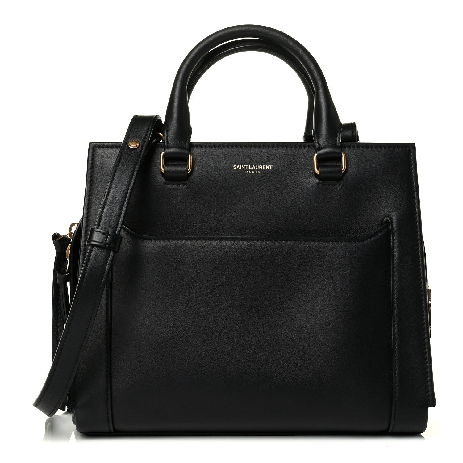 Saint Laurent Smooth Calfskin Small East Side Tote Black 1 of 7