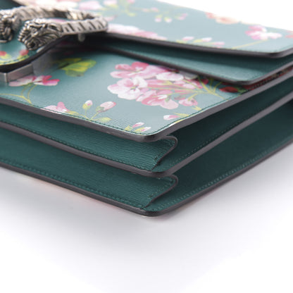 Gucci Calfskin Blooms Print Medium Dionysus Shoulder Bag Bright Emerald Multicolor 7 of 10