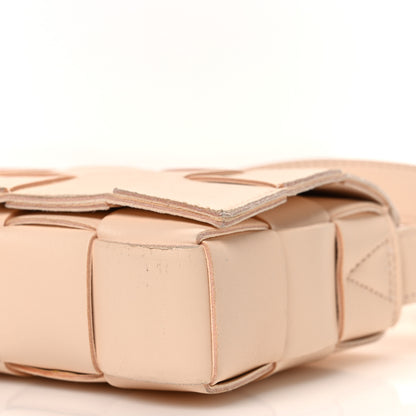 Bottega Veneta Lambskin Maxi Intrecciato Small Cassette Crossbody Bag Melon Washed 11 of 13