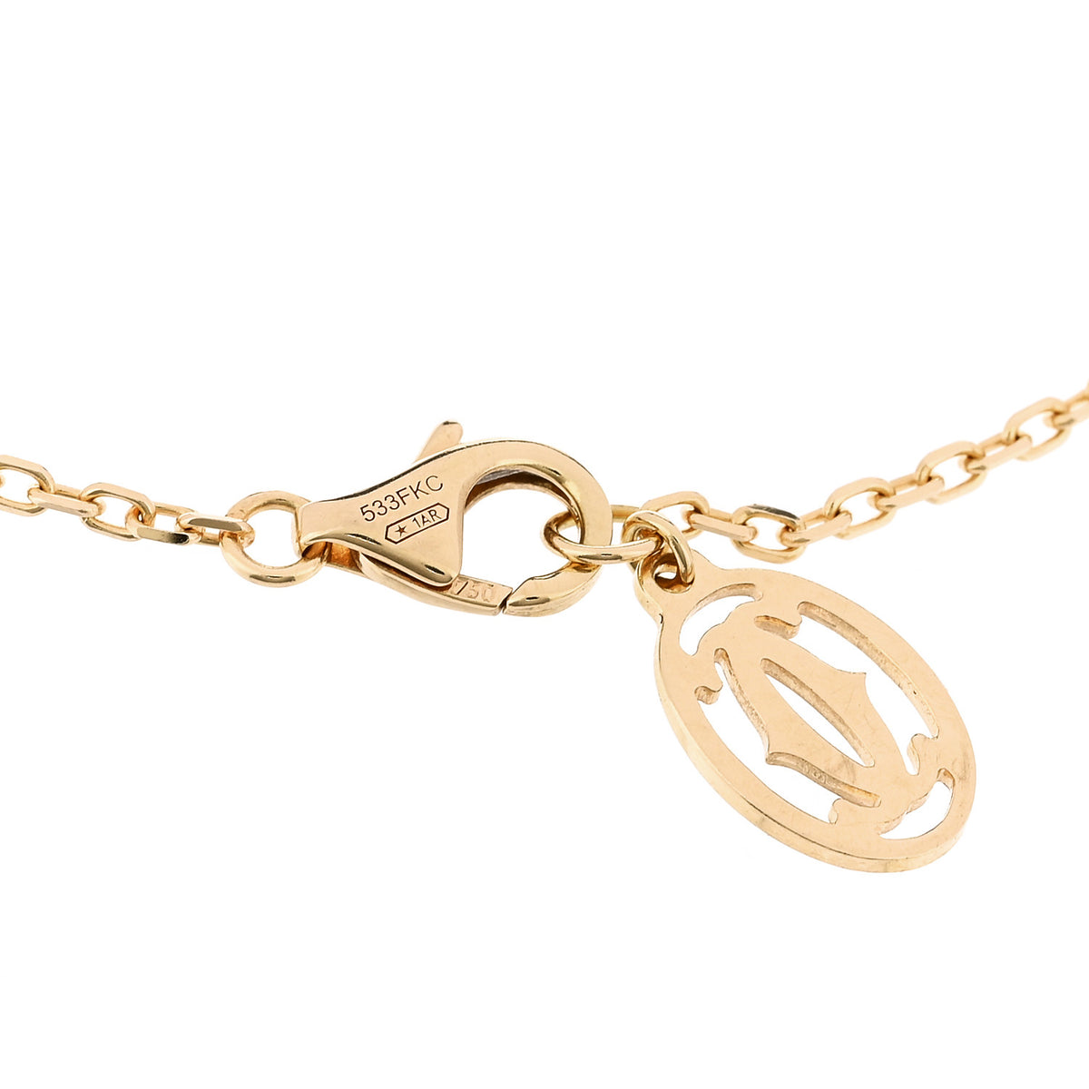 Cartier 18K Yellow Gold Diamond SM D'Amour Bracelet 3 of 5