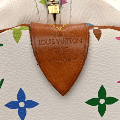 Louis Vuitton Monogram Multicolor Speedy 30 White 6 of 9