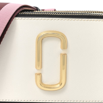 Marc Jacobs Saffiano Small Snapshot Camera Bag White Pink 7 of 9