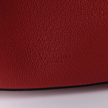Valentino Garavani Grainy Calfskin Small VLogo Escape Shopper Rosso Valentino 11 of 12
