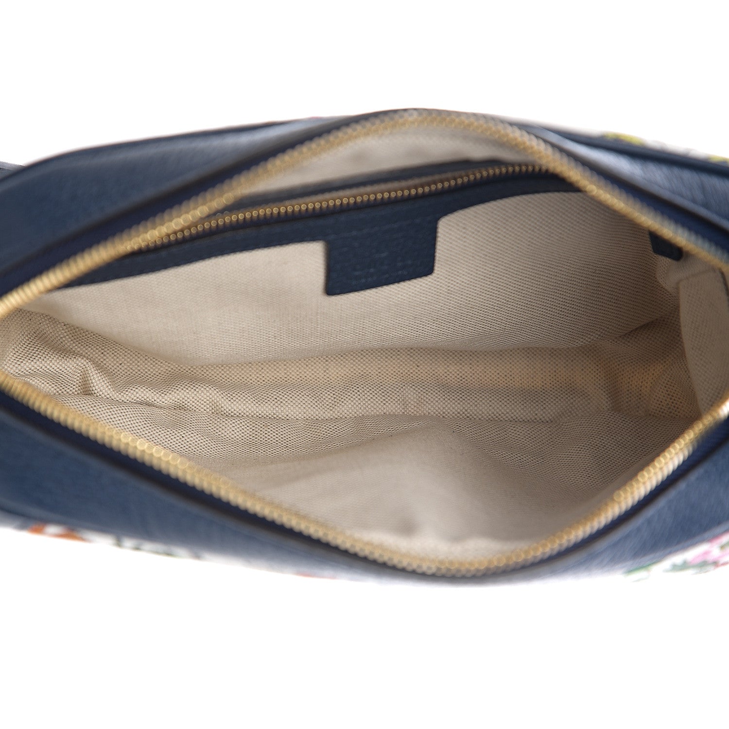 Gucci Canvas Flora Floral Shoulder Bag White Blue Agata Mulitcolor 4 of 9