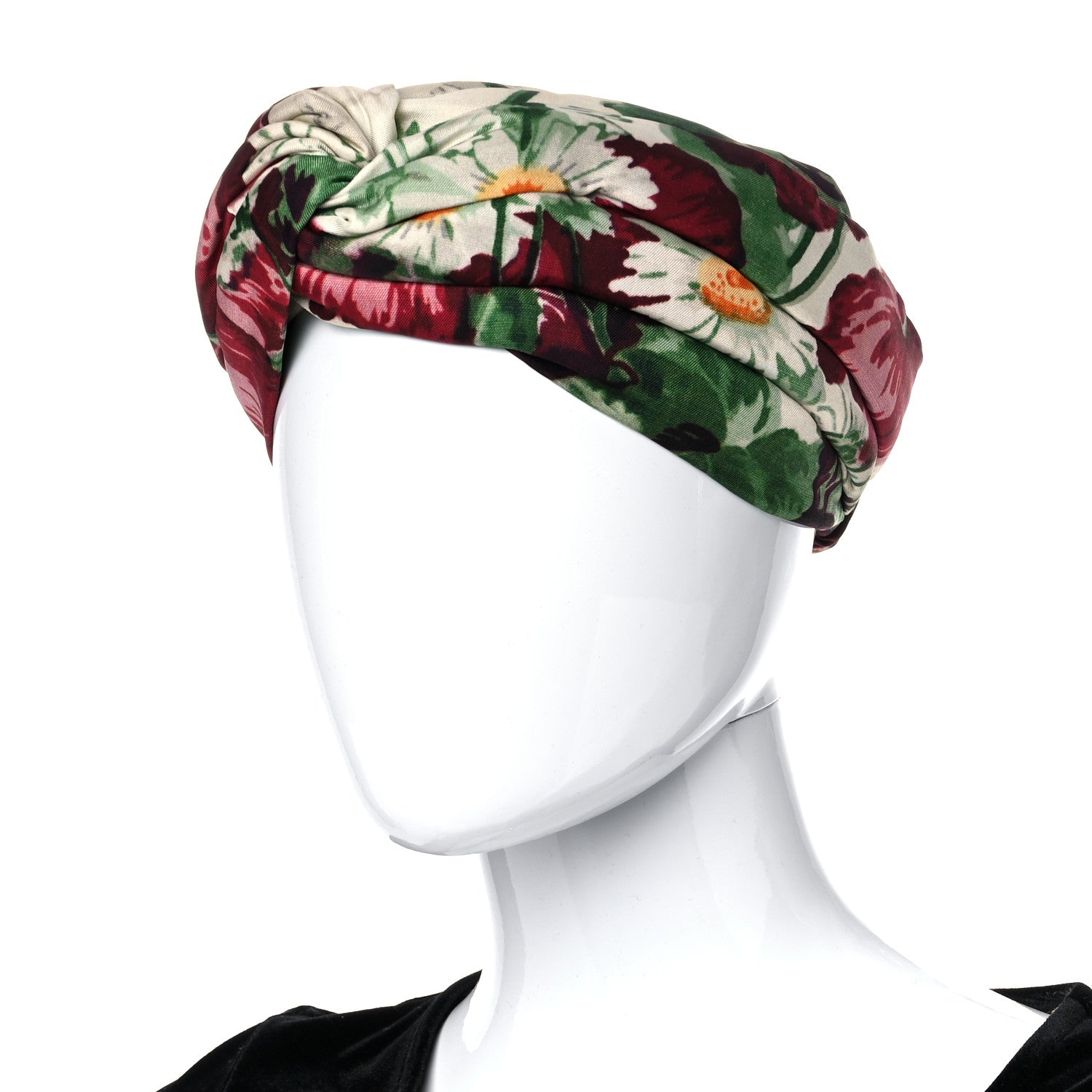 Gucci Silk Flora Print Headband M Multicolor 2 of 9