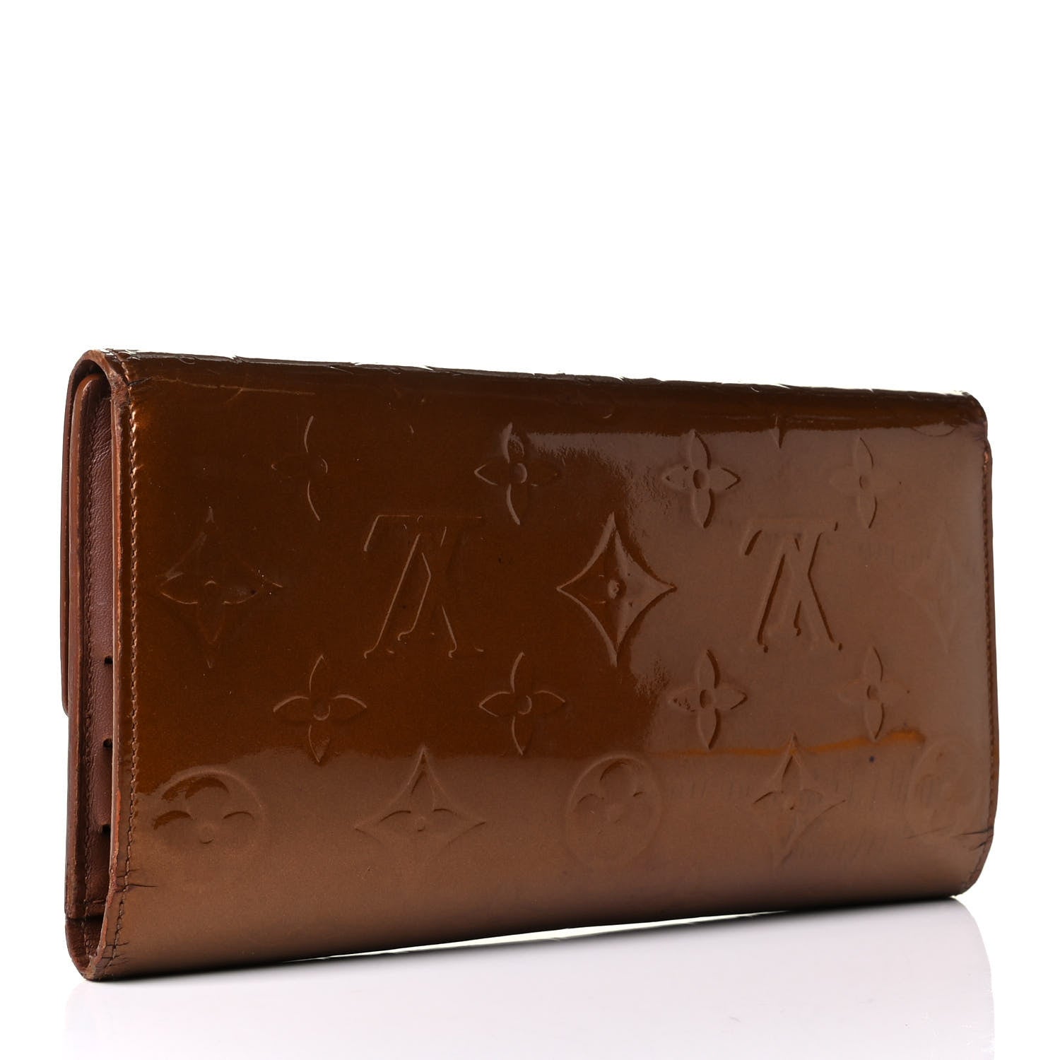 Louis Vuitton Vernis Porte Tresor International Wallet Bronze 2 of 7
