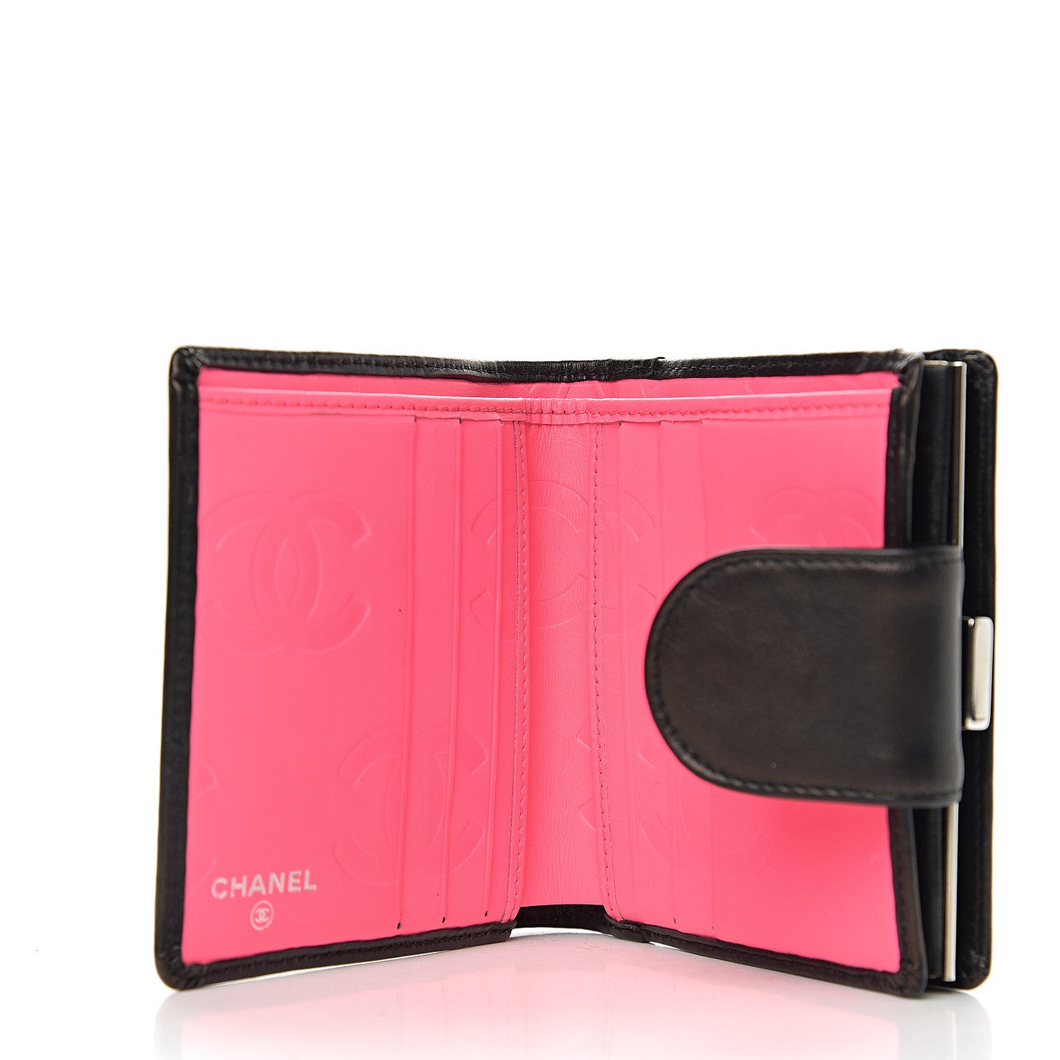 Chanel Calfskin Quilted Cambon Bi-Fold Wallet Black 4 of 8